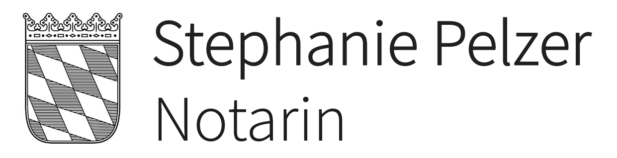 Logo der Notarin Stephanie Pelzer in schlichter, professioneller Gestaltung.